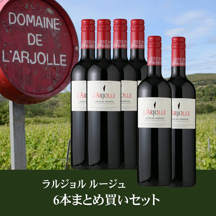 ラルジョル ルージュ 6本まとめ買いセット EGAOWINE えがおワイン